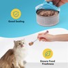 Comtim 5 PCS Pet Food Can Lids & Spoons Set