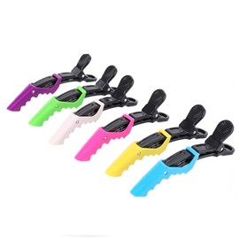 3PCS Crocodile Hair Clips Barrette, Professional Styling Hair Clips Crocodile Hairdresser Clips Hairdressing Styling Sectioning Clips, Alligator Clips for Thick Hair, Crocodile Hair Clamp,Random Color