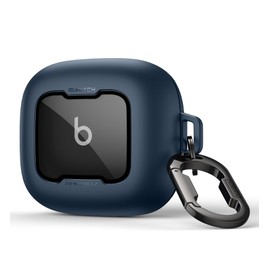 SURITCH for Beats Powerbeats Pro 2 Case Cover, Magnetic Locking Cases for Beats Powerbeats Pro 2 2025, Shockproof Bumper Protective Covers with Carabiner & Keyring & Cleaner Kit, Navy