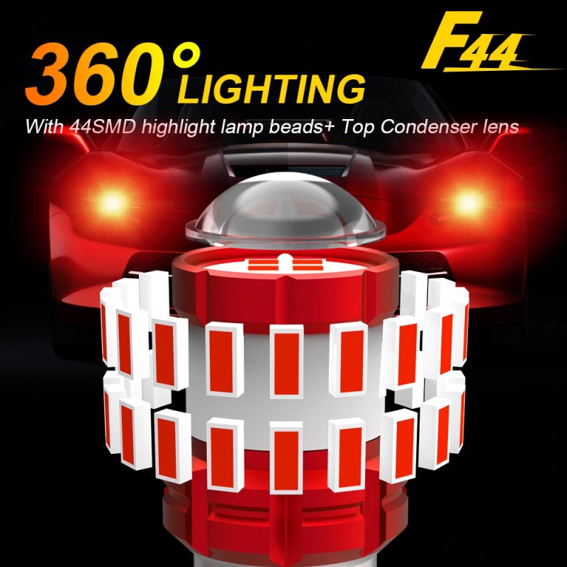 BMTxms 4x 3157 Red LED Strobe Flash Brake Tail Light