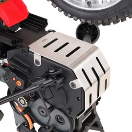 KYX Racing Stainless Steel Skid Plate Guard Upgrades Parts Accessories for 1/4 RC Motorcycle Losi Promoto-MX