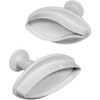 PME Veined Lily Plunger Cutters, Large Size, Set of 2