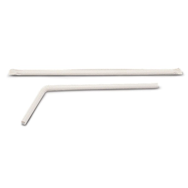 Medline Individually Wrapped Flexible Drinking Straws, 7.75" Size, Perfect for