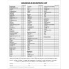 USADriveSafe Movers Household Inventory List, 3-Part Snap-Out Carbonless, 10Pk