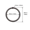 Amanaote Gun Black 1.5" Inner Diameter O Ring Non Welded