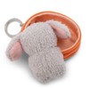NICI Keyring Sleeping Pets Dog Poodle Grey