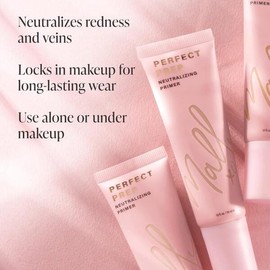 말리 퍼펙트 프렙 중화 틴티드 페이스 프라이머 - 미디엄 1 Fl Oz 히알루론산으로 컬러 보정 메이크업 롱웨어 파운데이션 Mali Perfect Prep Neutralizing Tinted Face Primer - Medium 1 Fl Oz Hyaluronic Acid Color Correcting Makeup Longwear Foundation [02 Medium]
