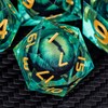 ARUOHHA DND Resin Dice Beholder's Dragon Eye Dice Liquid Core