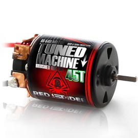 Chanmoo RC Car Motor Waterproof 540 Brushed Motor 15T 25T 35T 45T 55T 80T for 1/10 RC Crawler Car Axial SCX10 Scx24 Traxxas TRX4 AXI03007 90046 D90 Redcat Gen8 RC Monster Short Truck Car Boat (45T)