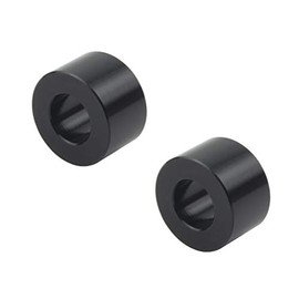 POSH 101008-06 Motorcycle Supplies, Aluminum Universal Color, Black (Inner Diameter 0.3 x Outer Diameter x 0.6 x Thickness 0.4 inches (8 mm) x Outer Diameter 0.6 inches (16.5 mm) x Thickness 0.4