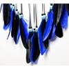JZK Evil Eye black dream catcher, blue feather dream catcher