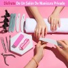 Kit De Para Manicure Y Limas Para Uñas Profesional 12