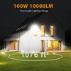 JINABLOSSY LED Strahler Außen 100W 6000K Kaltweiß LED Fluter 144LEDs