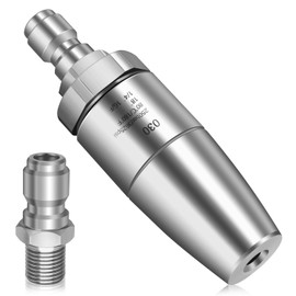 Boltigen Stainless Steel Turbo Nozzle Pressure Washer, 360° Rotating Pressure Washer Turbo Spray Tips Accessories, 3.0 GPM 1/4 Quick Connect Power Washer Attachments for Garden Car Cleaning