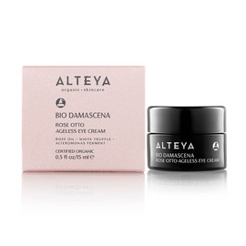 Alteya Organic Certified by Natrue Ageless Bioaugen Cream Rose 15 ml All Natural Anti-Ageing Eye Contour Cream – Skin Care On The Basis for Therapeutic Use Convenient Essential Bioöle (Bulgaria Arische Rose) and Bio Damasc Enatm Skin Revival Complex – Ke