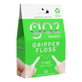 GO2 Buy GO2 Dentagenie Gripper Fine Floss 60 Flosstrips With Grips Online