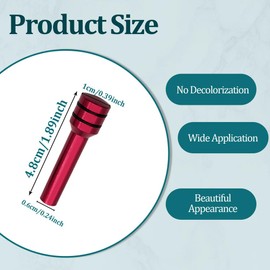 Tecledsn 4PCS Car Door Lock Knobs, Aluminum Alloy Inner Door Lock Pull Pins, Car Truck Interior Door Lock Knob Pull Pin Covers, Car Parts Safety Vehicle Door Lift Bolt Universal for Vehicles (Red)