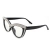 Gafas de lectura de ojo de gato con diamantes de