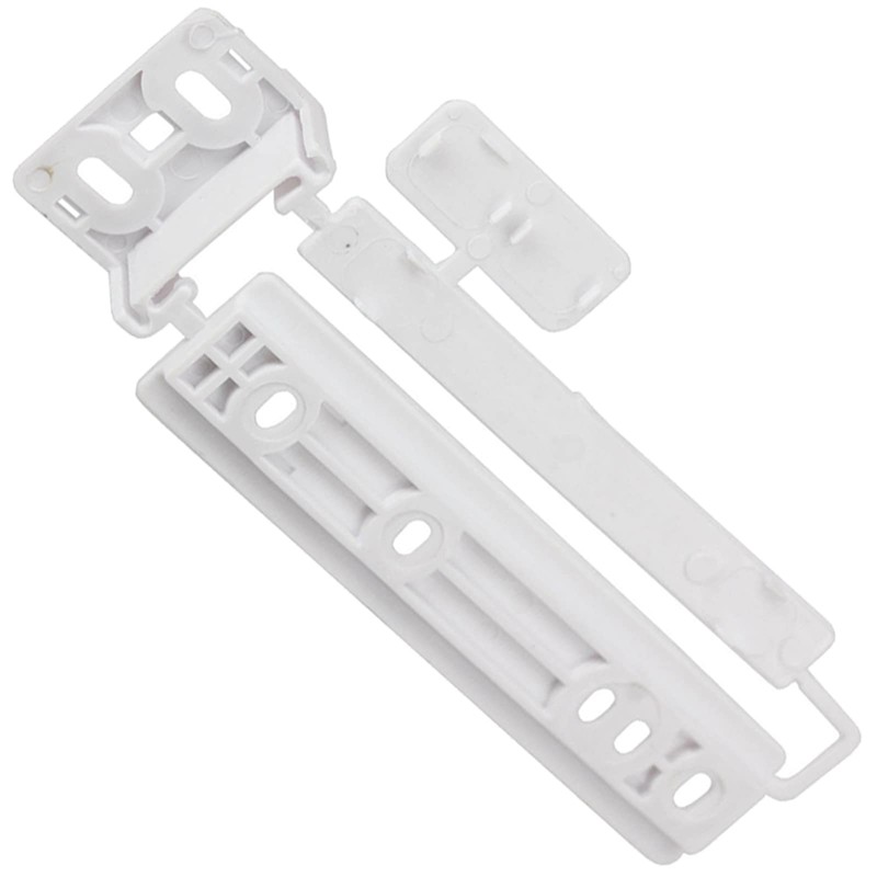 SPARES2GO Door Plastic Mounting Bracket Fixing Slide Kit Compatible with