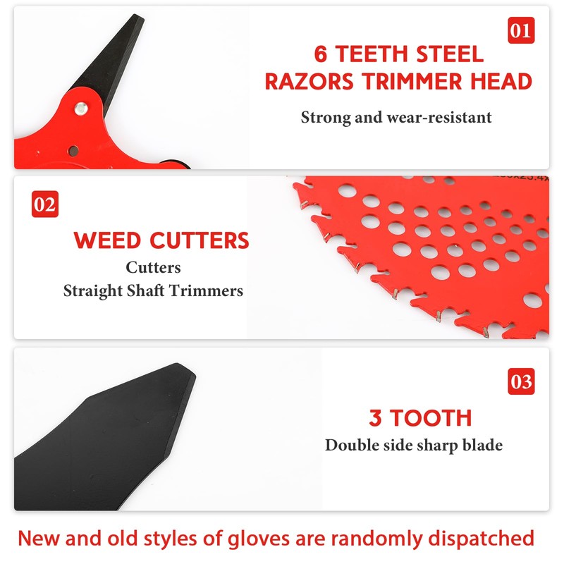 Threlaco 6 Steel Teeth Razor Trimmer Head and 3 Teeth