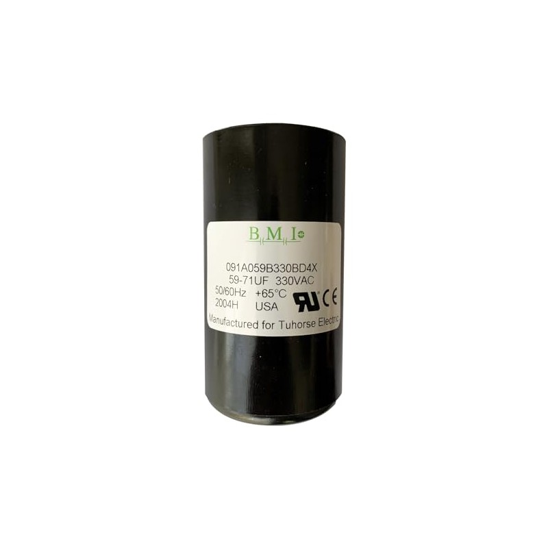 BMI 59-71 MFD (uF) Motor Start Capacitor, Compatible Replacement Part