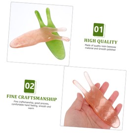 HAKIDZEL 3pcs Nose Massager Facial Tools Scraper Tool Nose Massage Tools Body Massager Acupoint Massager Nose Shaper Beauty Care Accessories Resin Massagers Resin Beeswax Washbasin Eyes