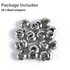 Oversized 10mm Ball Chain Stoppers for #10 Beaded Ball Chains