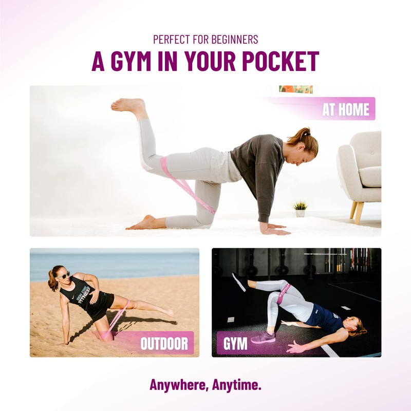 10 Resistance Loops for Trainers, Bootcamp, Gym. Tone Glutes, Thighs,