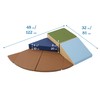 ECR4Kids SoftZone Junior Adventurer's Summit Ramp, Corner Climber, Earthtone, 4-Piece