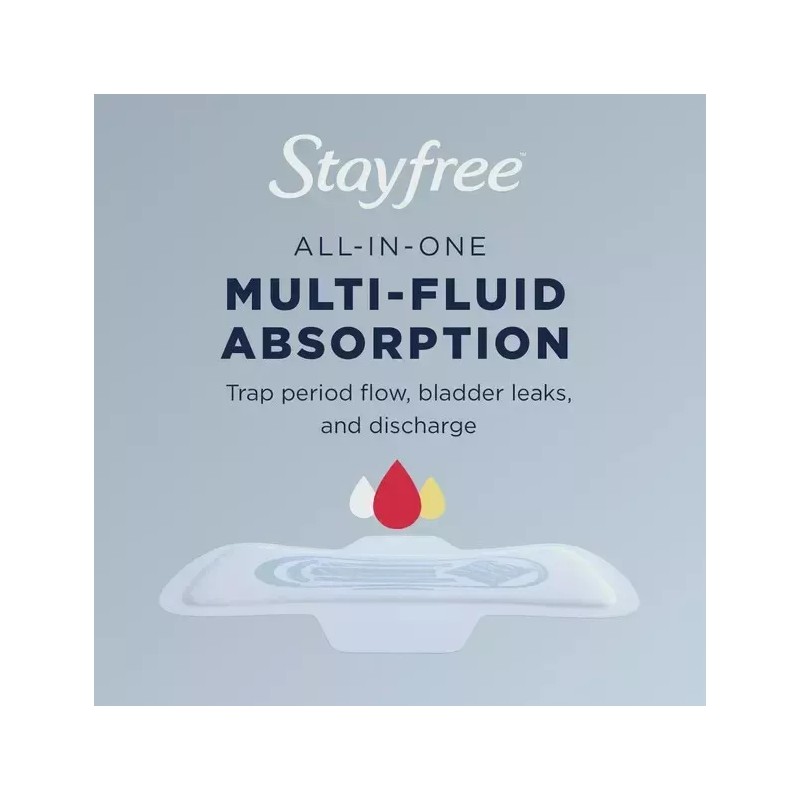 Stayfree Maxi Pads for Women, Super Protection Absorption - 66