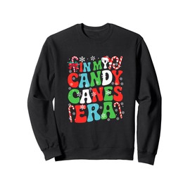 In My Candy Canes Era Christmas Santa Colorful Costume Kids Sweatshirt