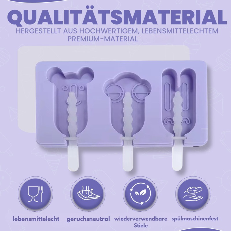 Ktchnhlprz Popsicle Mould Set of 2, Ice Lolly Mould, Ice