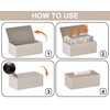 Tissue Box Cover Rectangular PU Leather Facial Tissue Dispenser Box