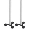 com-four® 2 x Standing Kitchen Roll Holder with Suction Cup
