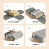 4Pack Sheet Organizers for Linen Closet - King/Queen Size Bedding