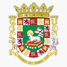 BZ Trading Coat Of Arms Of Puerto Rico Vinyl Decal Wall Laptop Bumper Sticker 5inch, RDB-USA-STICKERS-1723