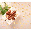 ONLYKXY 1200Pcs Love Heart Shaped Confetti, Table Wedding Decoration, Glitter