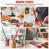 2pcs Extra Long Silicone Mixing Spoon,12 Inch Nonstick Heat Resistant
