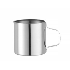 HENDI Cream Jug, Straight Design, Milk Jug, 0.12 L, Diameter 60 x (H) 60 mm, Stainless Steel