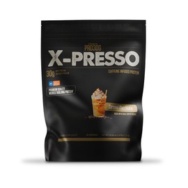ATHLEAN-X PRO-30G, Xpresso Premium Caffeinated Protein Powder, Caramel Macchiato, Gluten-Free, Low Sugar, 30g of High Protein Powder for Muscle Recovery & Growth, NSF Certified for Sports
