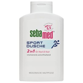 SEBAMED Sport Shower 2 in 1, Shower Gel and Shampoo for Men and Women, 400 ml, Gentle Cleaning for Sports-Damaged Skin, Made in Germany