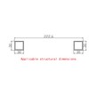 Gabasinover Replacment parts Miter Saw Mounting Brackets Compatible With DMS01A