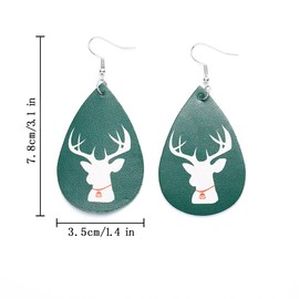 Aceorna Christmas Earrings Snowflake Reindeer Dangle Earrings Santa Snowman Drop Earring Xmas Earring Jewelry for Women (Type A)