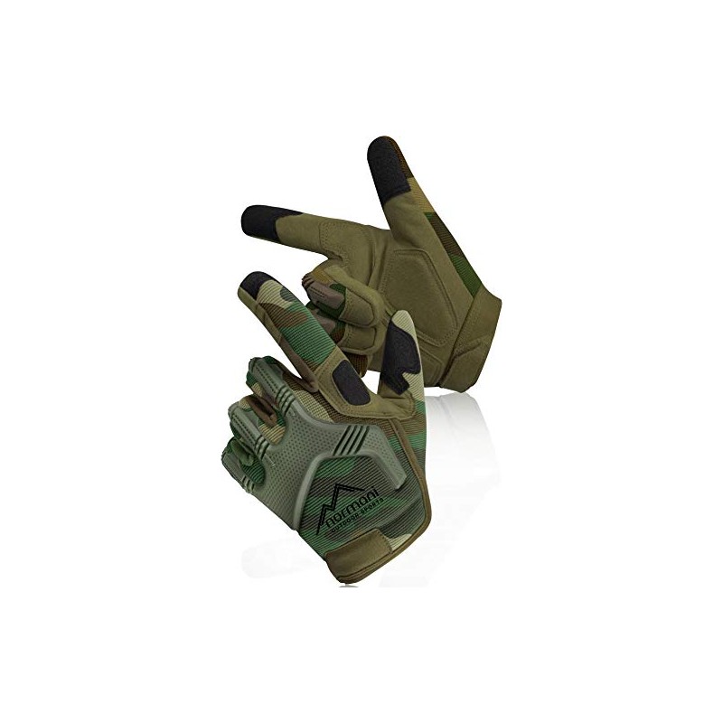 Tactical Paintball Gloves Army Gloves Specialist Colour Wood-Land Size L