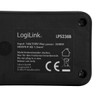 LogiLink LPS238B Power Strip with 6 Earthing Contact Sockets (45°