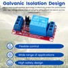LAOMAO 24V 1-Channel Relay Module, 250VAC/10A, Optocoupler Isolation, High/Low Level