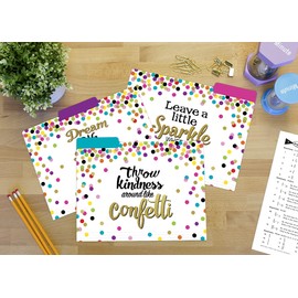 Confetti File Folders