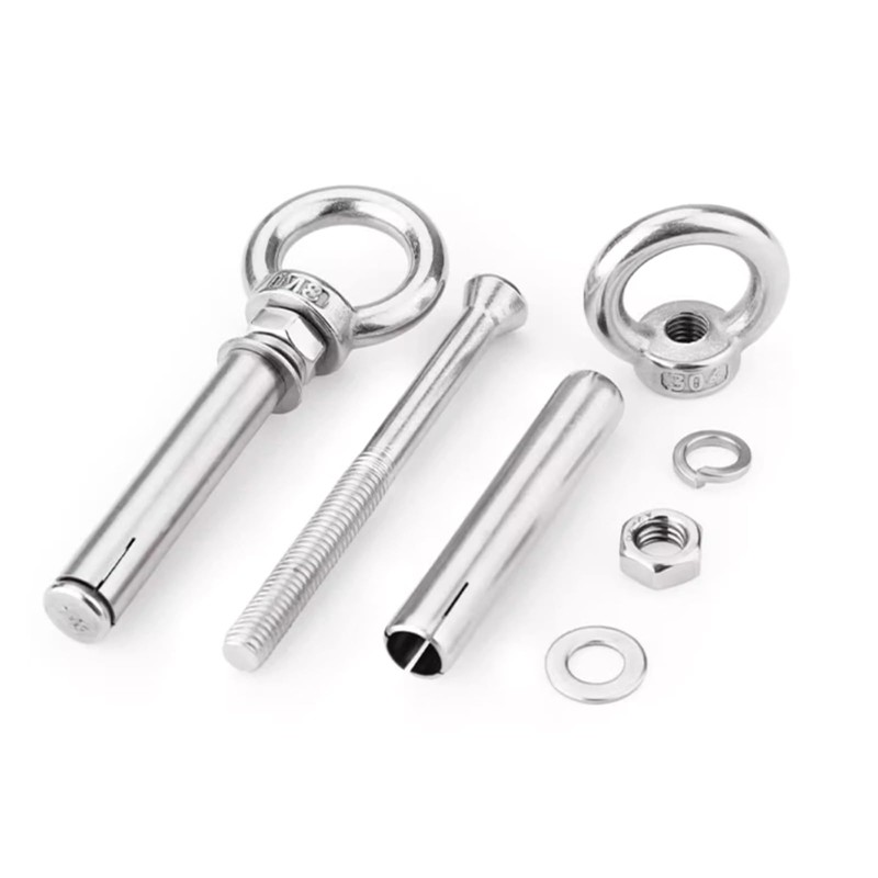 HLGHLG 5/16" x 4-3/16" Expansion Eyebolt Screw Heavy Duty 304