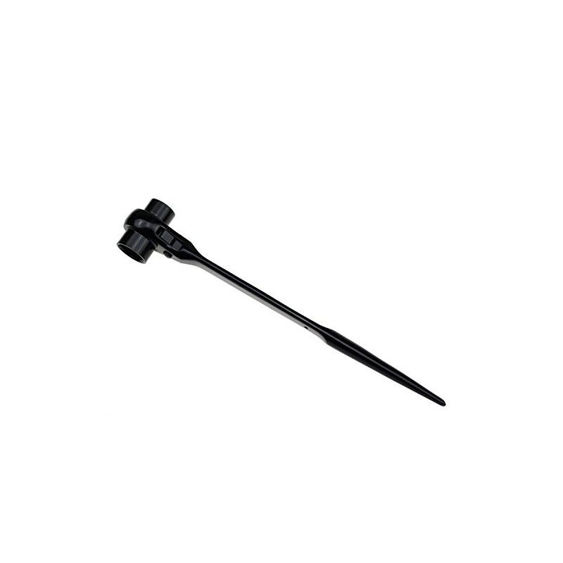 Hexagon Scaffold Podger Ratchet Spanner Ratcheting Socket Wrench Tool 19mm/22mm