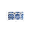 Creative Co-Op 20-Piece Paper Napkins with Pattern, Blue and White